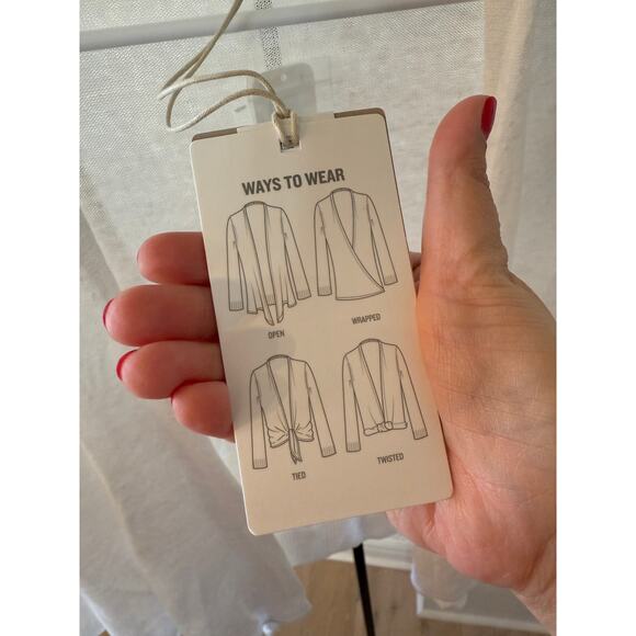 Tommy Bahama Women's White Addison Beach Linen Blend Cardigan Size S - Picture 9 of 9